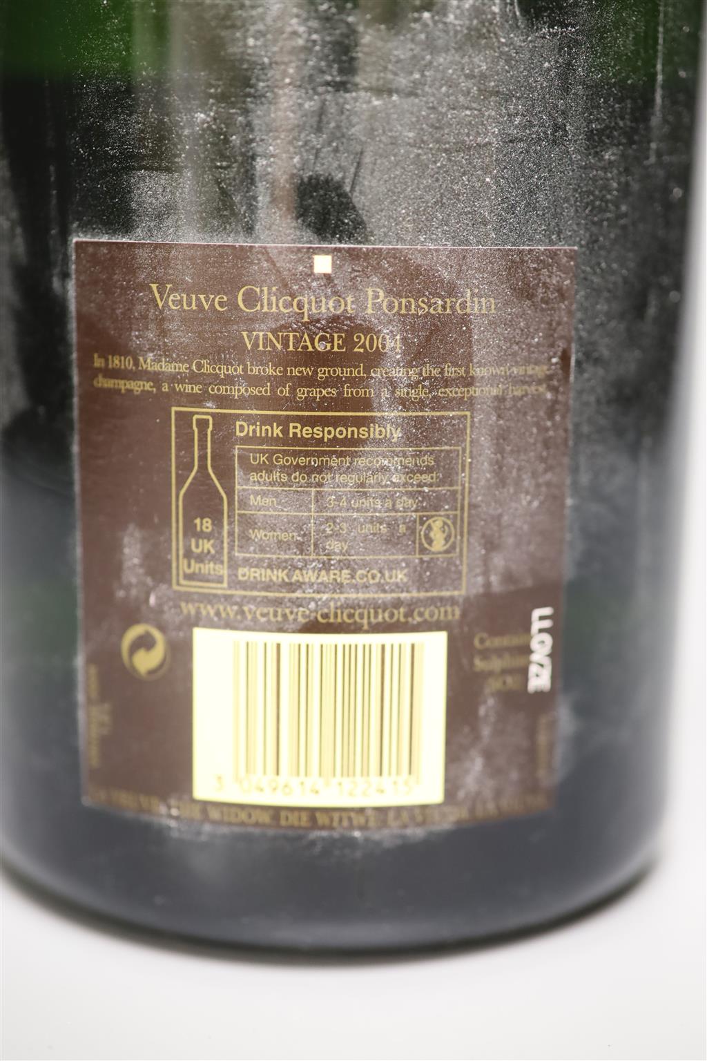 A magnum of Veuve Cliquot-Ponsardin vintage 2004
